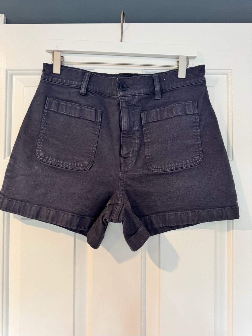 Madewell High Rise Sailor Short Navy Blue Size 28